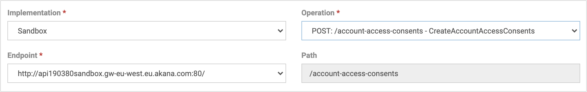 Test Client Top Section